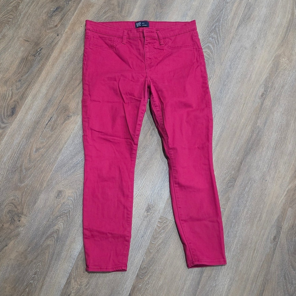 Gap Denim Legging Pink Skinny Jeans Womens Size 12 31 Stretch Casual